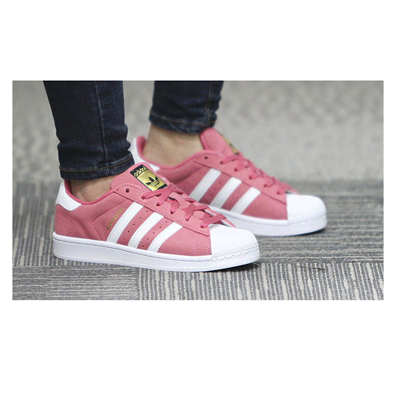 adidas superstar mujer blancas y rosas