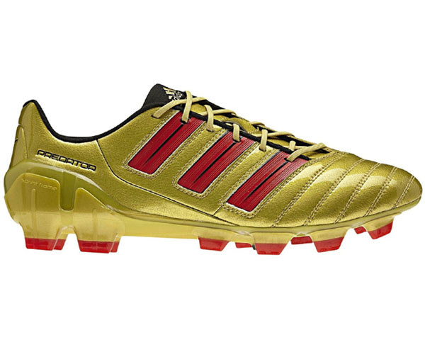 Adidas Adipower Predator TRX FG - Gold Leder Fu&szlig;ballschuhe EU 45 1/3 UK 10.5