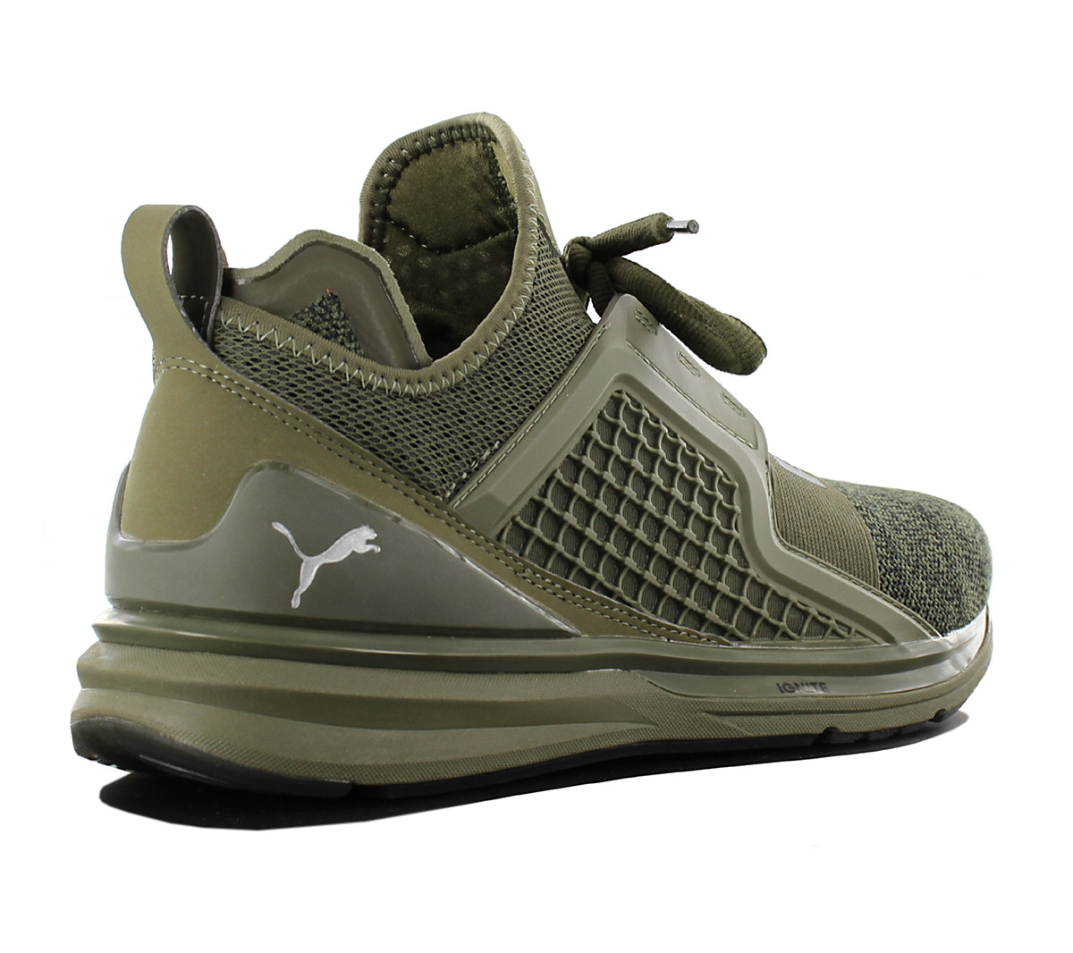 puma ignite limitless olive green 