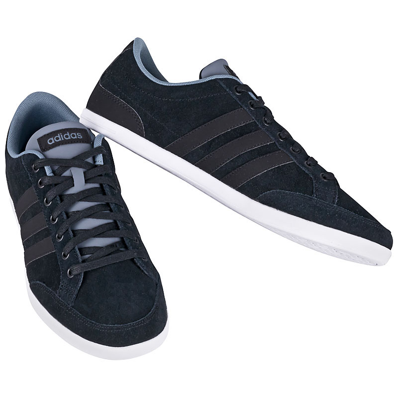 adidas Caflaire Low Leather Men's Sneakers Shoes Black Leather New plimcana | eBay