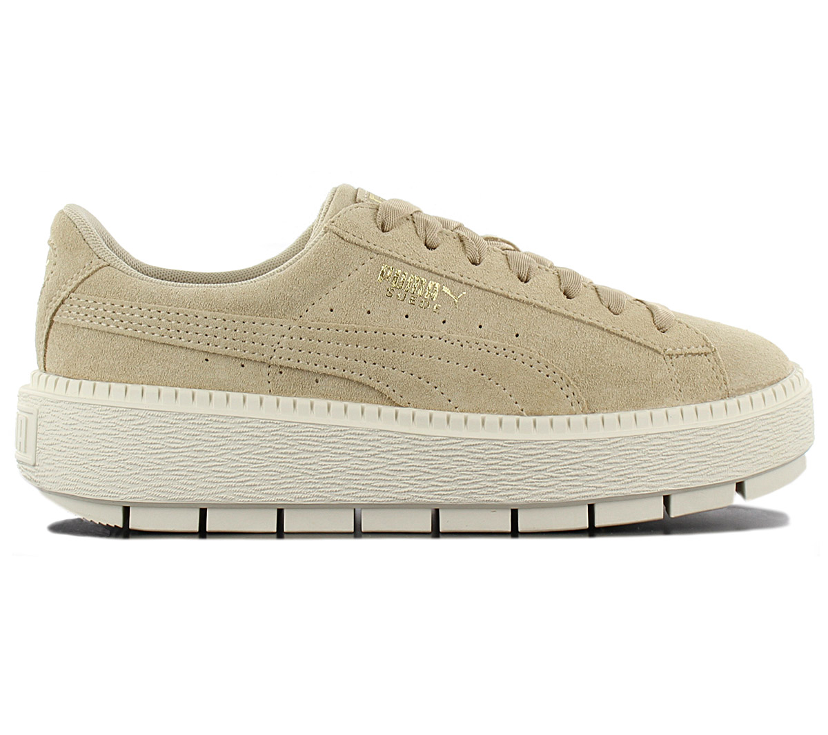 puma platform sneakers beige