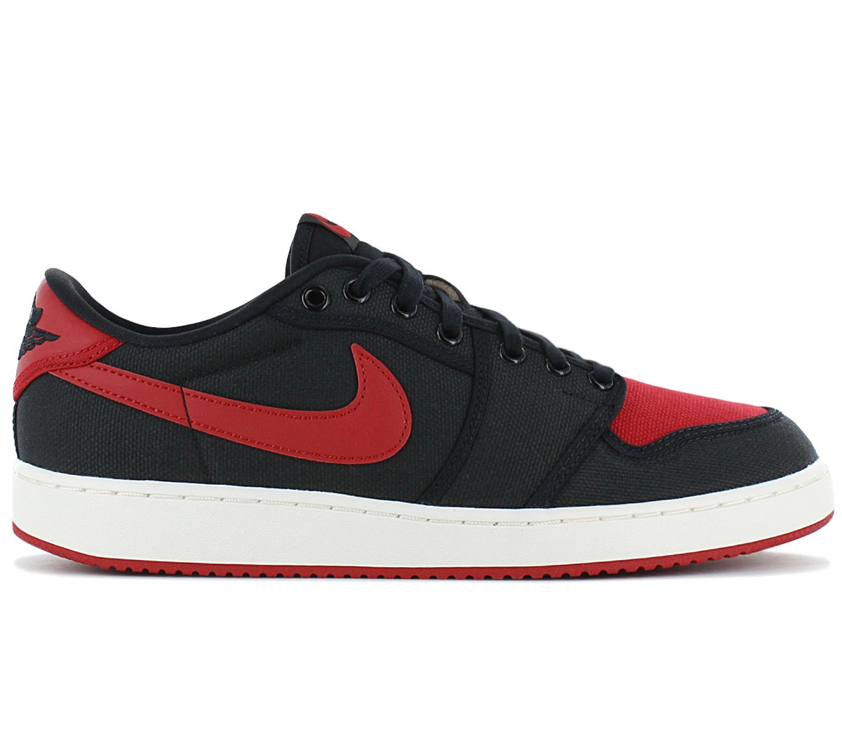 Air Jordan Ajko 1 Low - Bred - Herren Sneakers Schuhe Schwarz-Rot DX4981-006