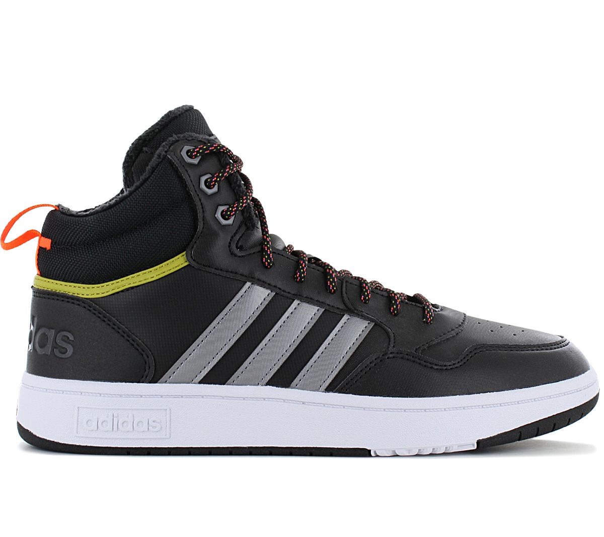 Adidas Hoops 3.0 Mid - Schuhe Sneakers Schwarz HR1440