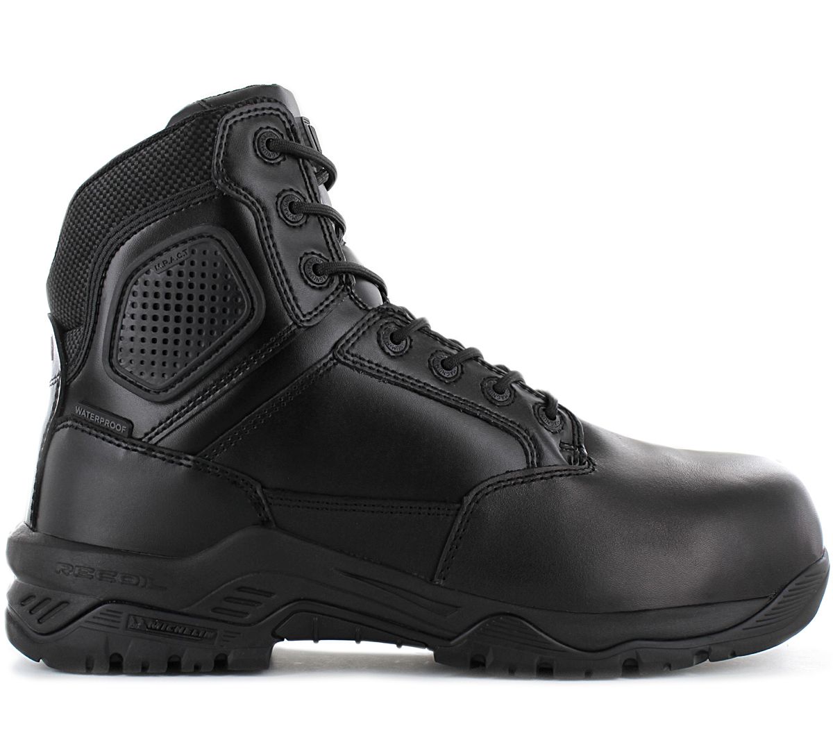 MAGNUM Strike Force 6.0 Leather S3 - Herren Sicherheitsstiefel Sicherheitsschuhe Schwarz M801550-021