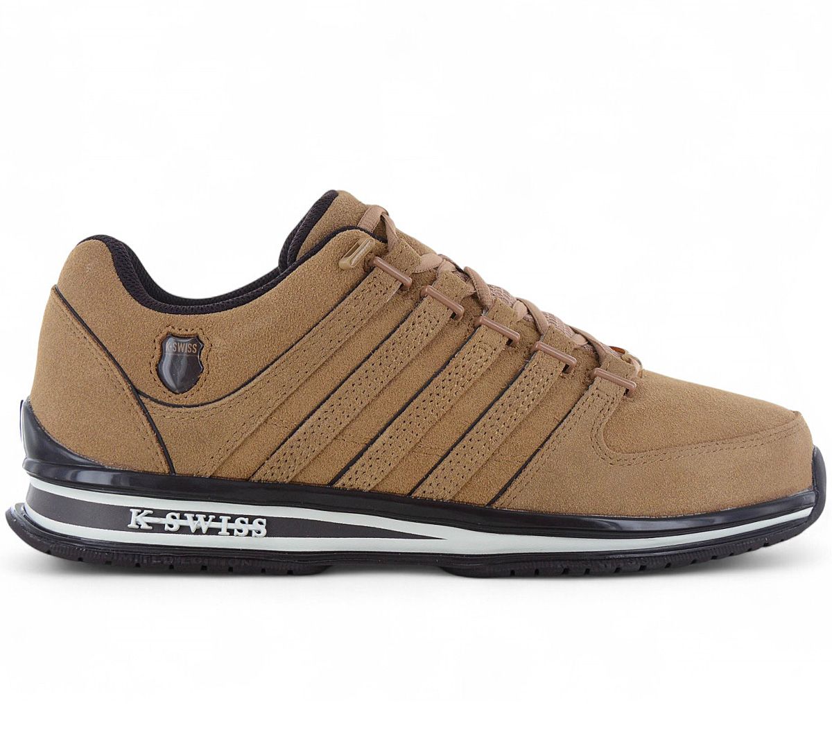 K-Swiss RINZLER Leather - Herren Sneakers Schuhe Braun 01235-286-M
