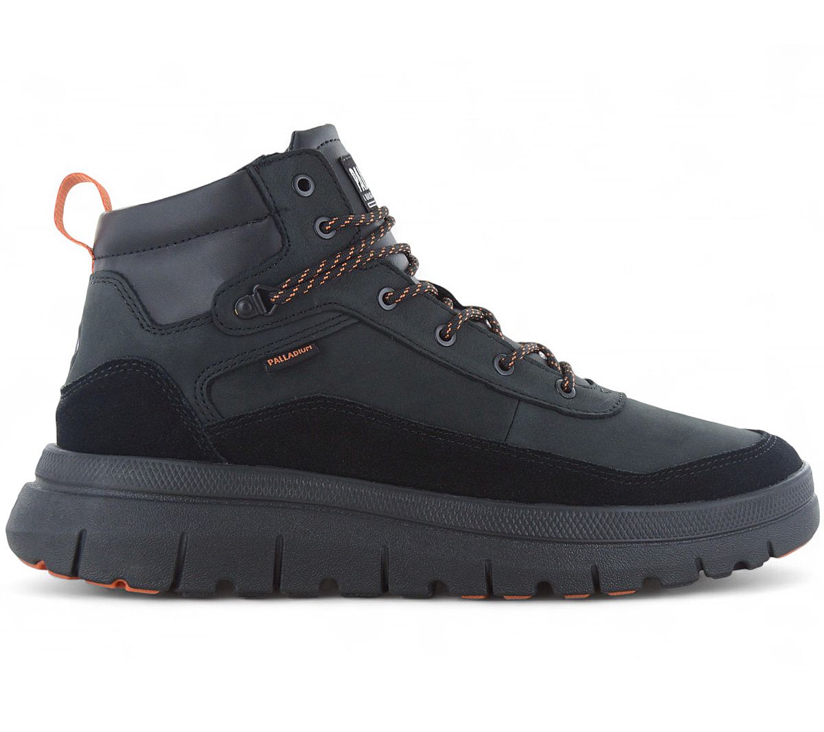 PALLADIUM Pallaflex Cuff M - Herren Sneakers Freizeit Schuhe Leder Schwarz 09509-008-M