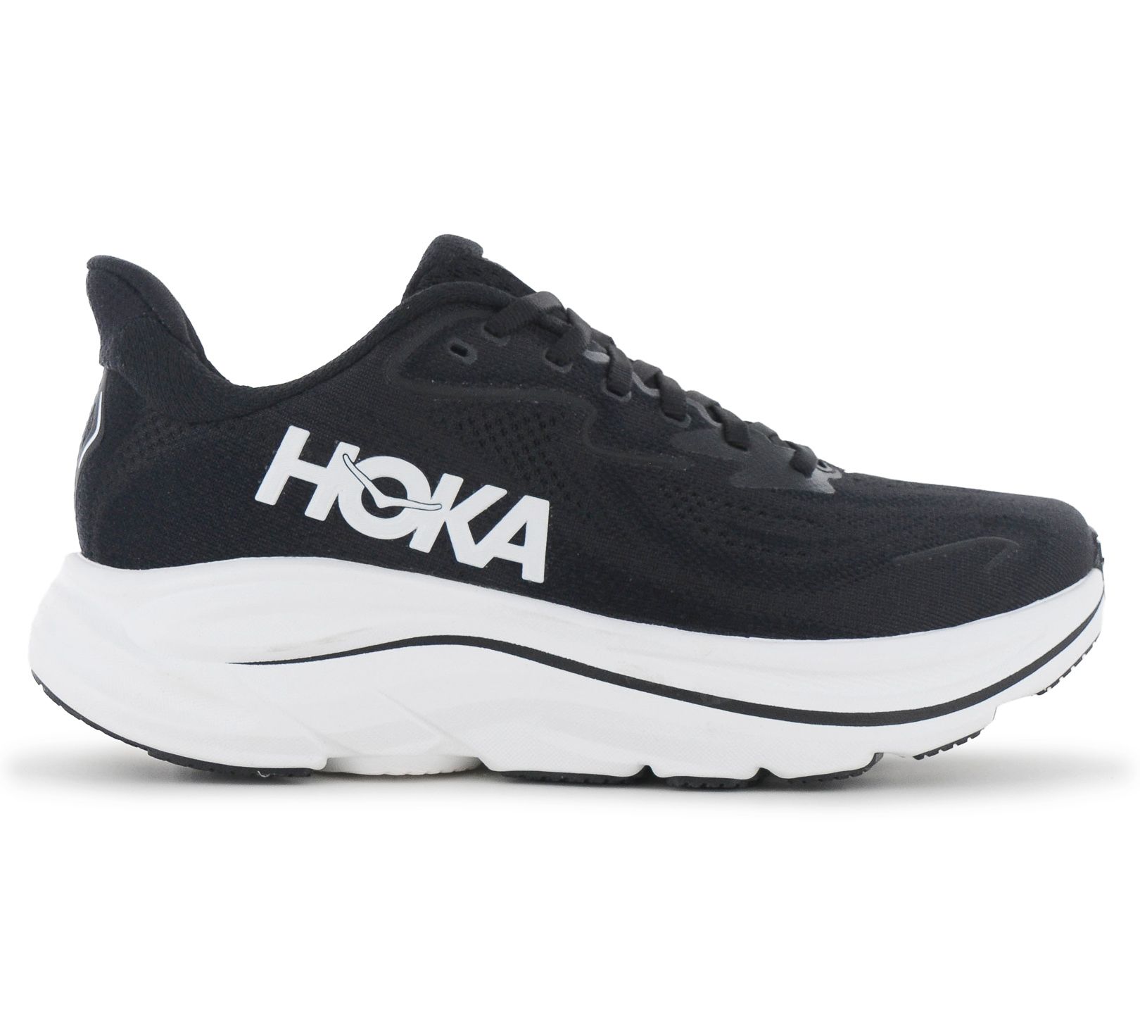 HOKA CLIFTON 10 W - Damen Laufschuhe Running Schuhe Schwarz 1162031-BWHT