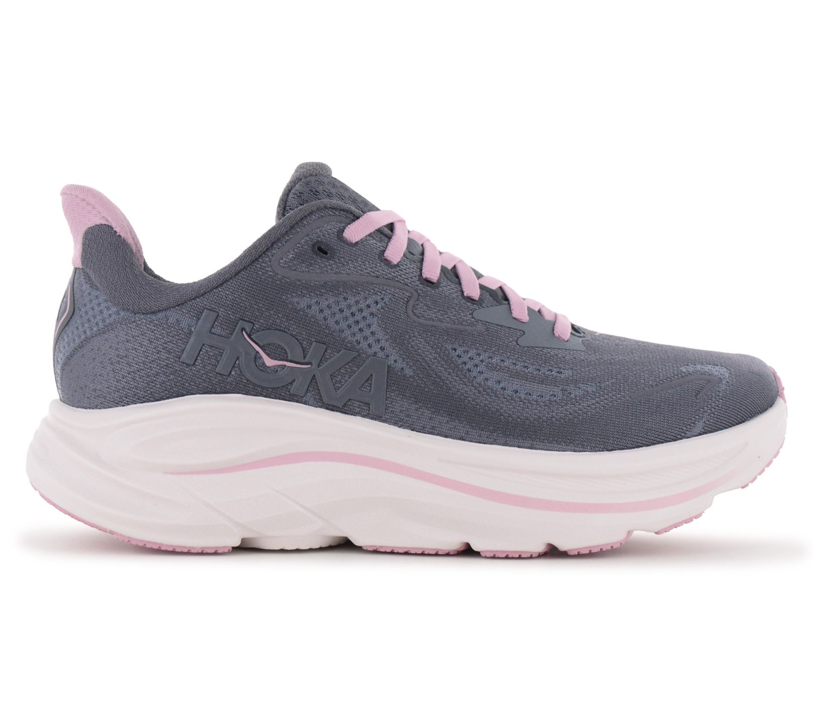 Hoka Clifton 10 W - Damen Laufschuhe Running Schuhe Grau 1162031-Gxyd