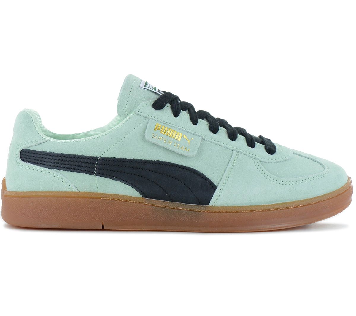 Puma Super Team Suede - Herren Sneakers Schuhe Grün 397514-02