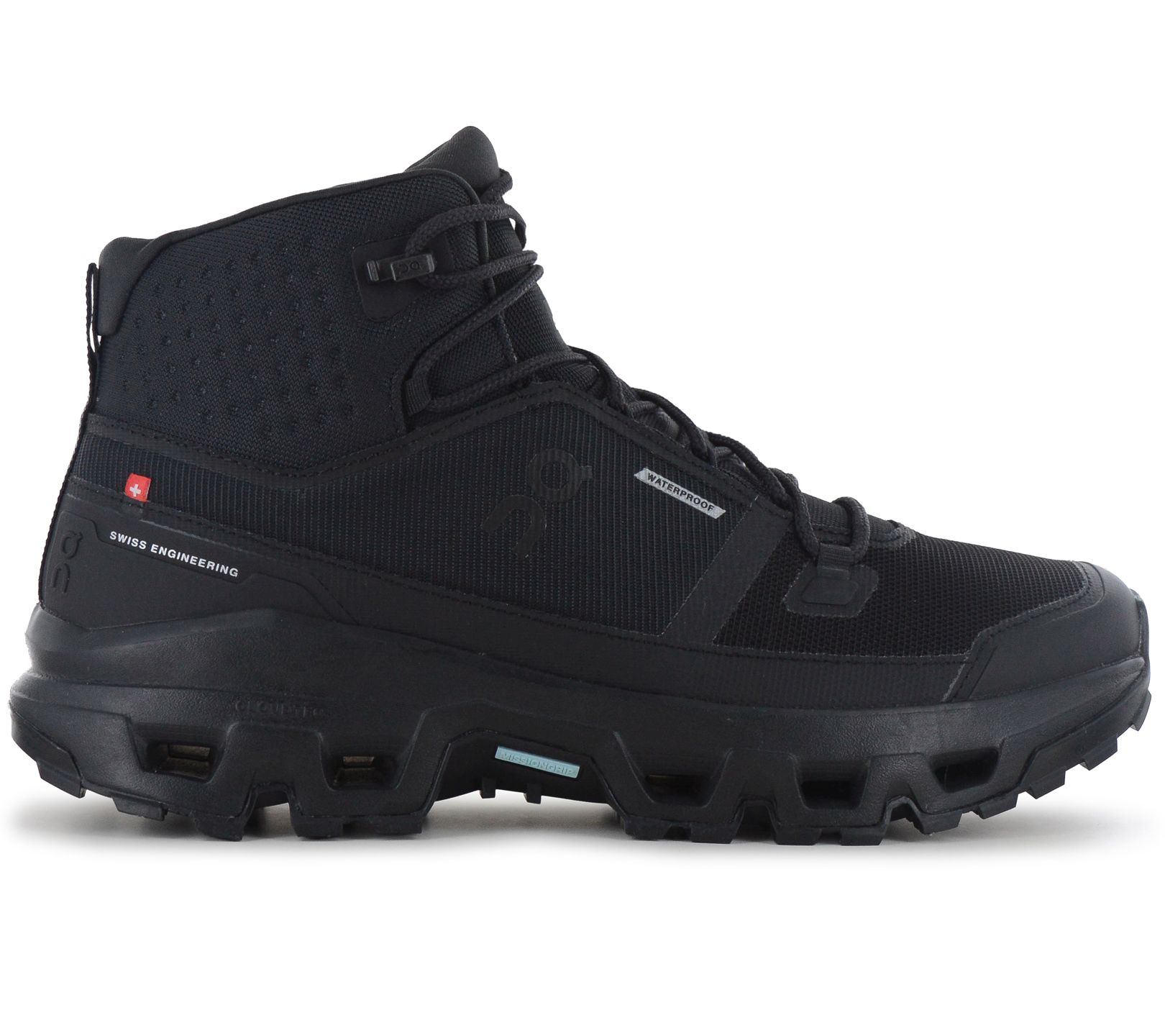 On Running Cloudrock Mid Wp Waterproof - Herren Wanderschuhe Black-Black 3MF10161043