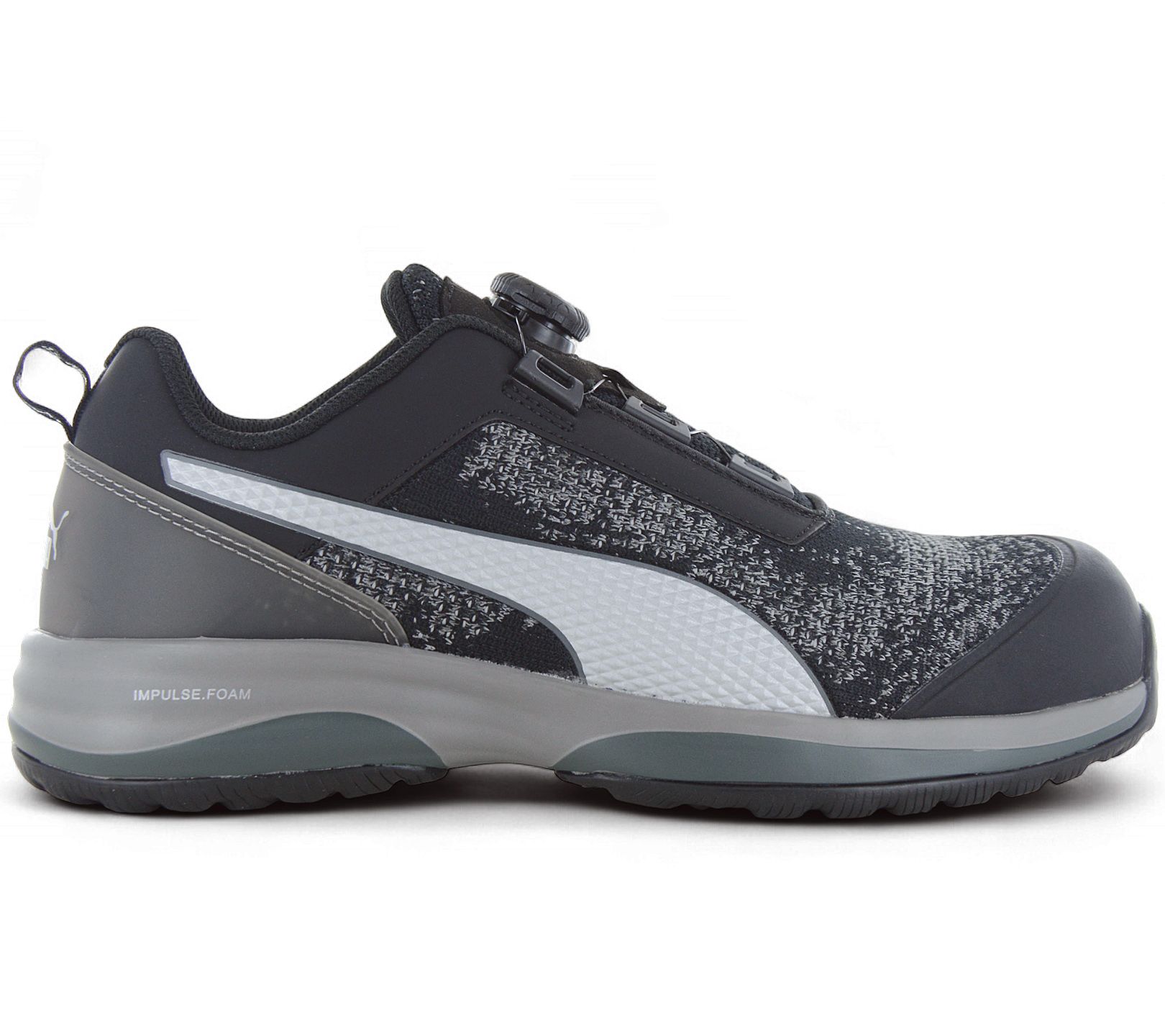 PUMA SAFETY Charge Black Disc Low S1P - Herren Sicherheitsschuhe Arbeitsschuhe Schwarz 644541