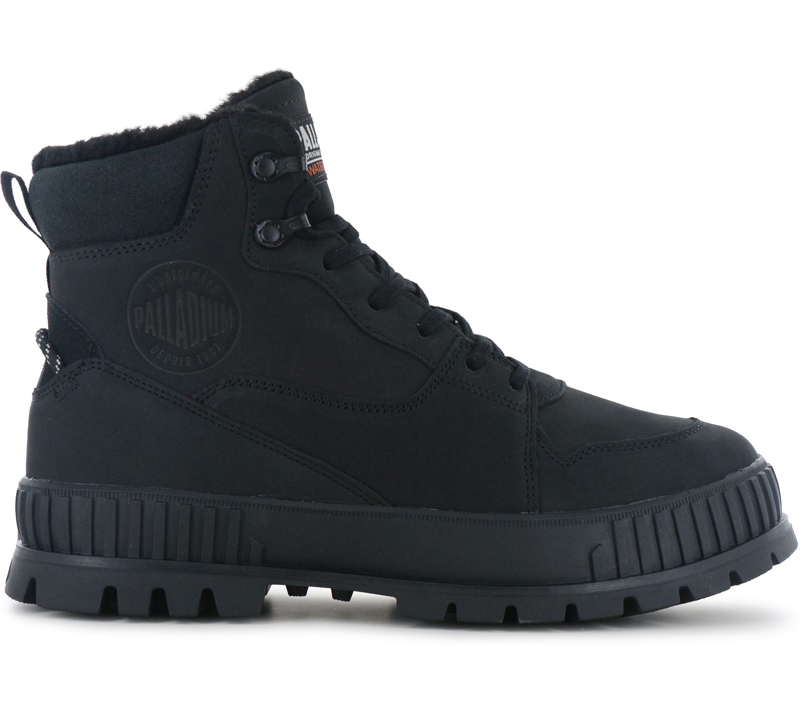 Palladium Pallashock Warm Wp Waterproof - Herren Winter Stiefel Gefüttert Schwarz 74351-060-M