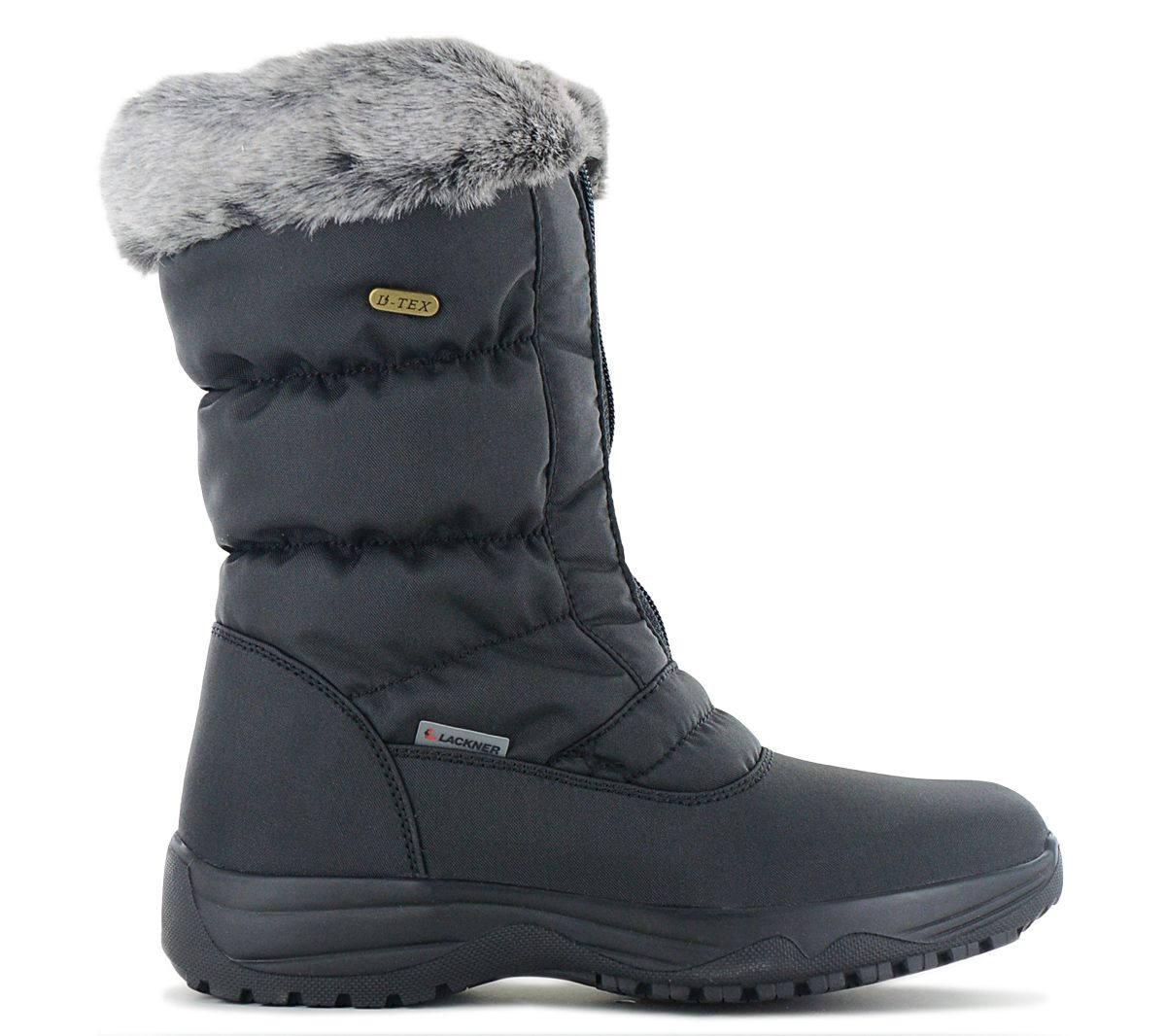 Lackner Kitzbühel Olga TX - Damen Winter Stiefel mit integrierten Spikes 7600 Schwarz