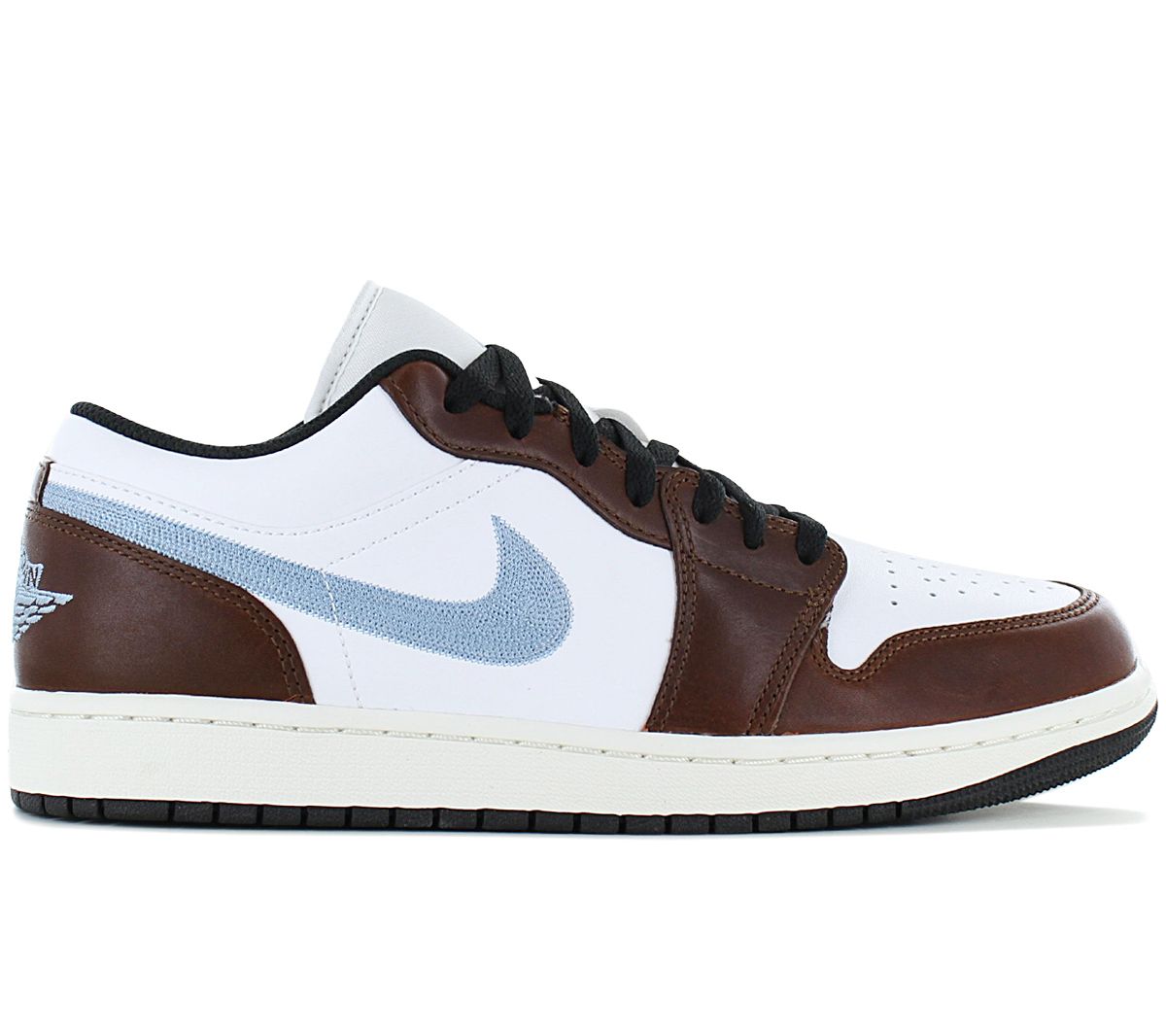 Air Jordan 1 Low Se - Herren Sneakers Schuhe Leder Weiß-Braun FQ7832-142