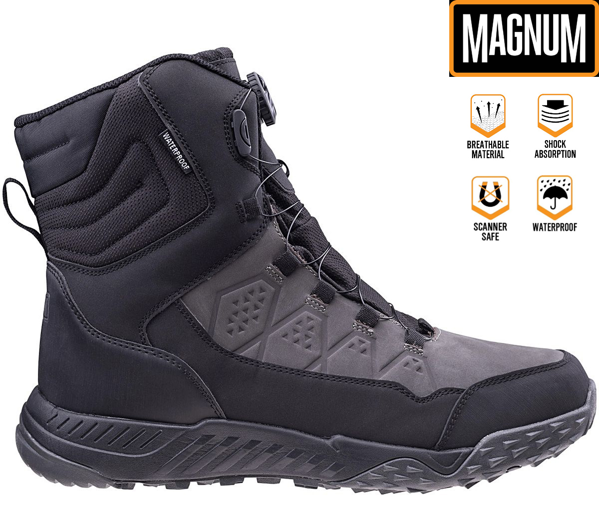 MAGNUM Wenton Mid WP Waterproof - Herren Tactical Boots Outdoor Stiefel Schwarz M000177759