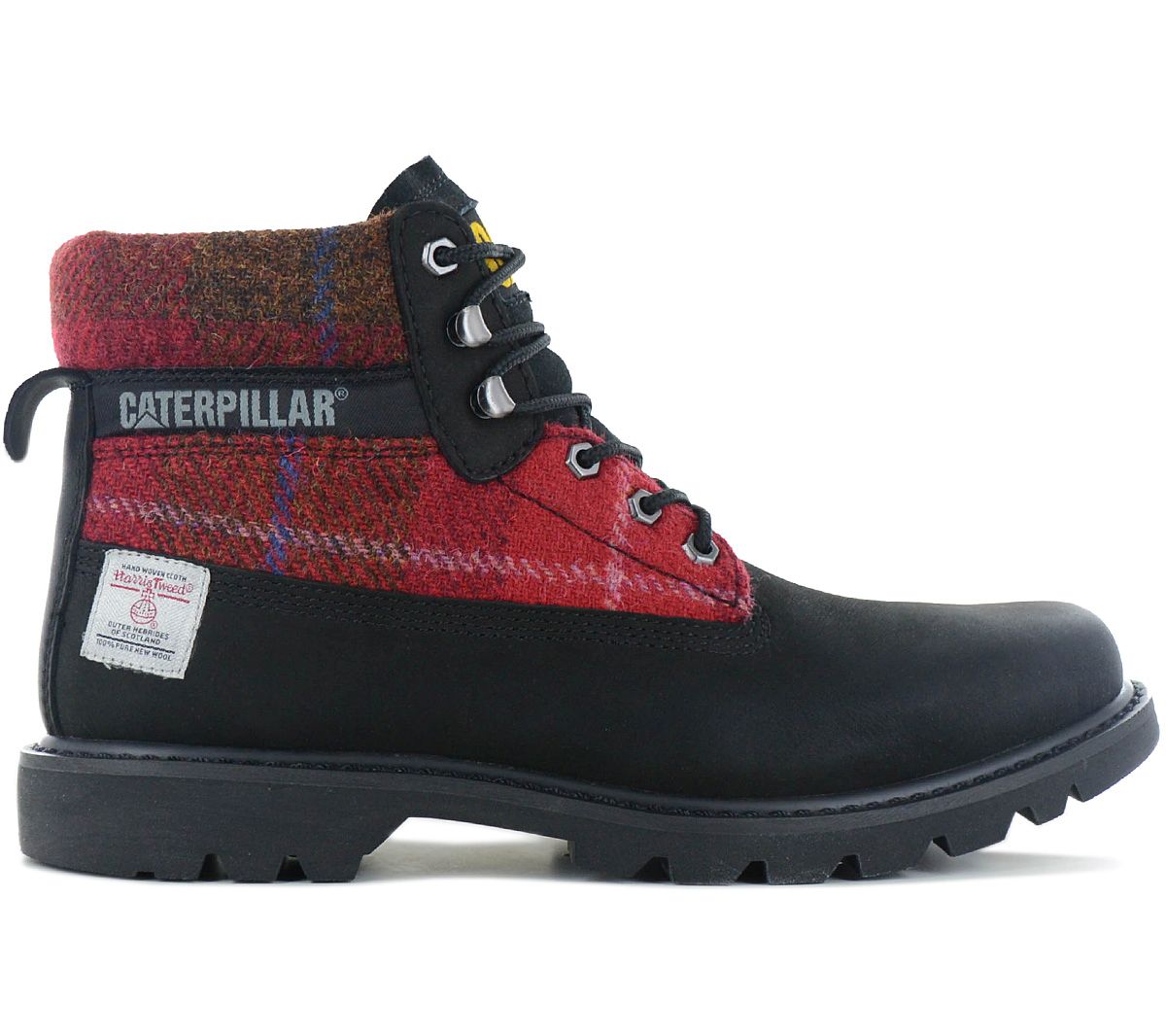 Cat Caterpillar Colorado 2.0 Harris Tweed Boots - Stiefel Leder Schwarz P111324