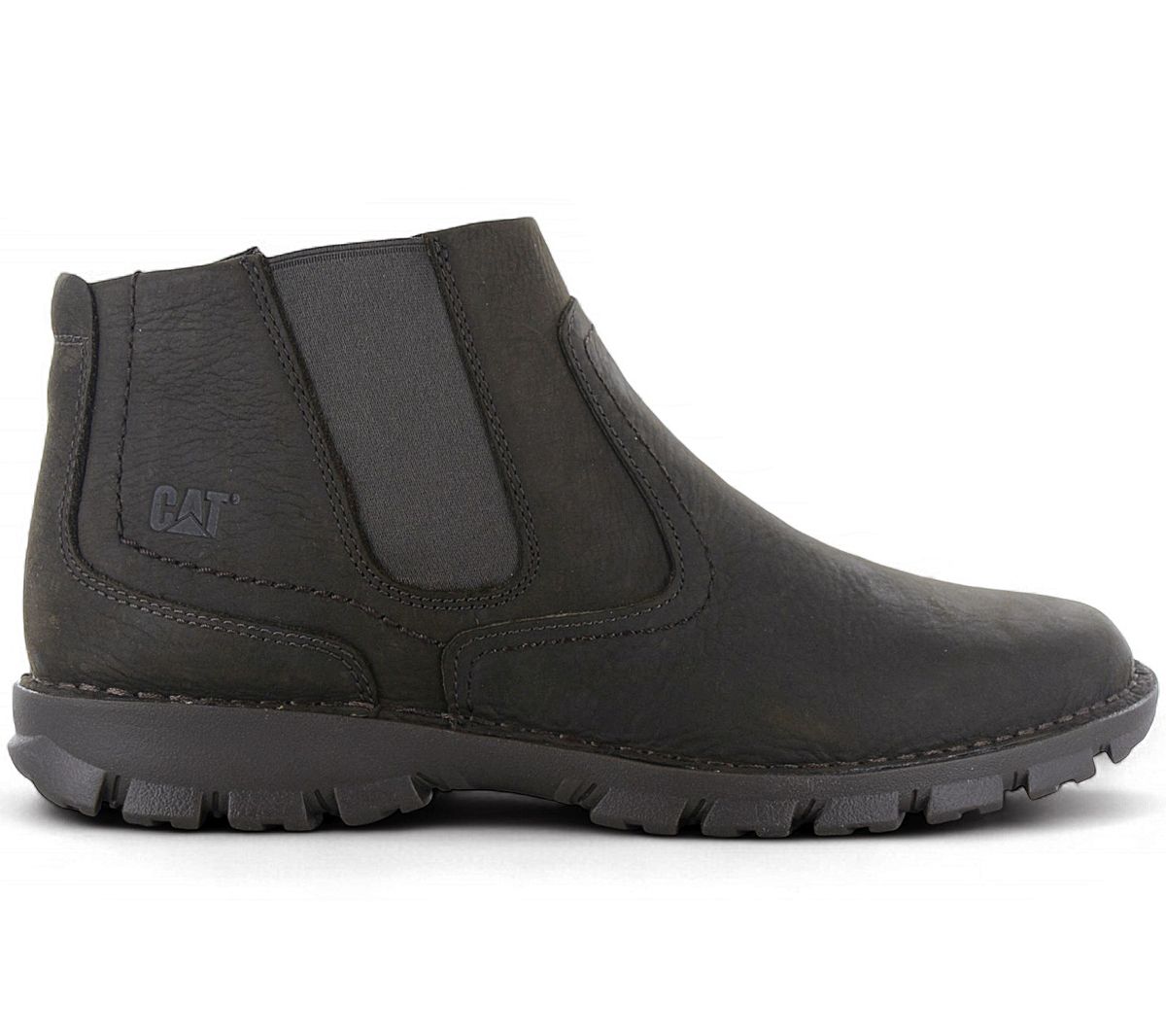 Cat Caterpillar Hoffman Casual - Herren Chelsea Boots Stiefel Stiefeletten Leder Schwarz-Braun P720659
