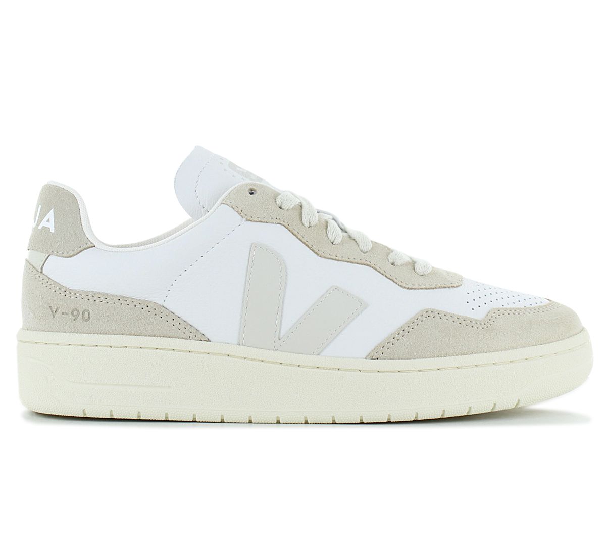 Veja V-90 Leather Europa - Damen Sneakers Schuhe Weiß VD2003654A390