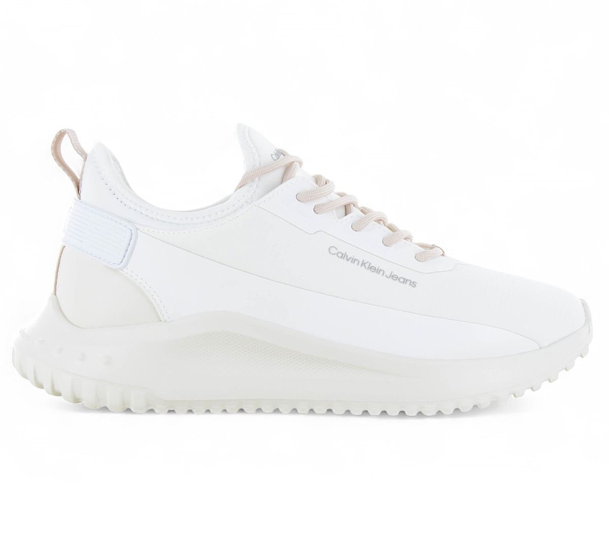 Calvin Klein Eva Runner Sock Mix - Damen Sneakers Schuhe Weiß YW0YW01665