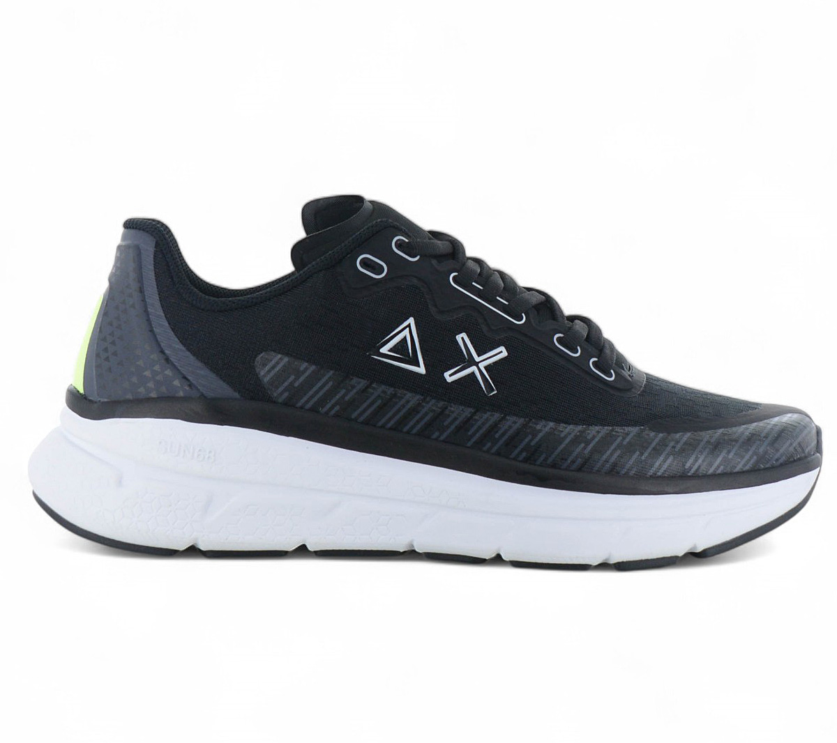 SUN68 Jupiter Air Mesh - Herren Sneakers Schuhe Schwarz Z35126-11