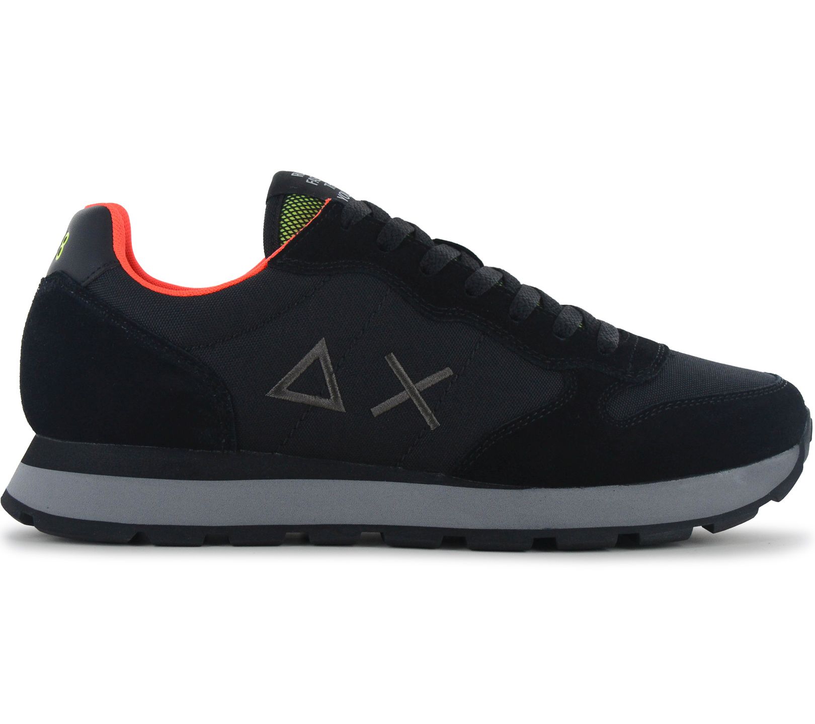 SUN68 Tom Fluo - Herren Sneakers Schuhe Schwarz Z46102-11