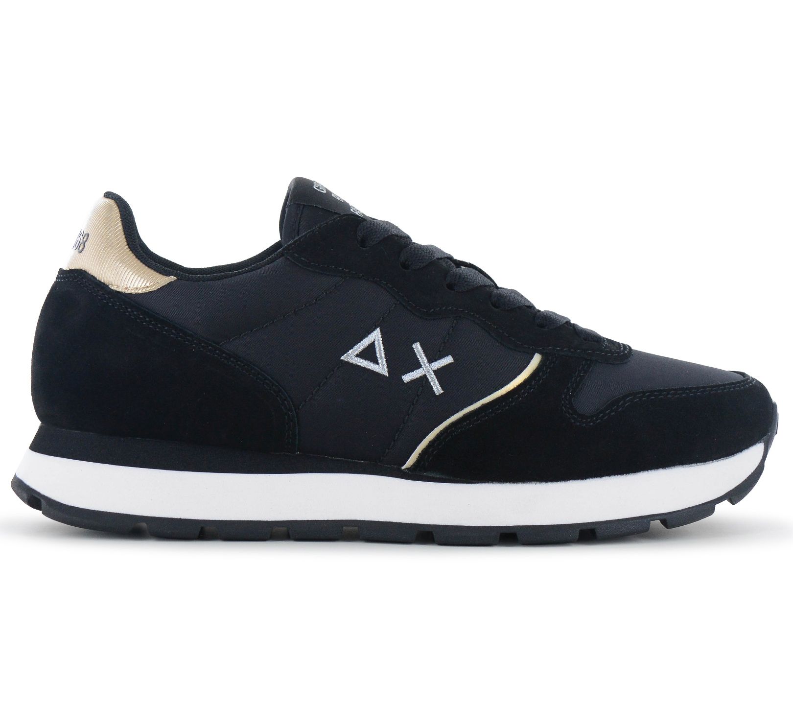 SUN68 Ally Silver Gold - Damen Sneaker Schuhe Schwarz Z46202-11