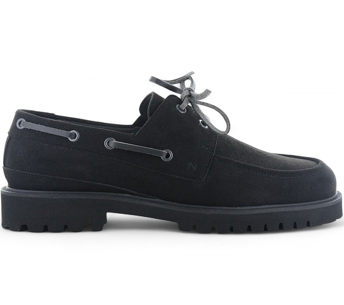 Nae Vegan Shoes Dario - Herren Bootsschuh Schuhe Schwarz - Hergestellt In Portugal